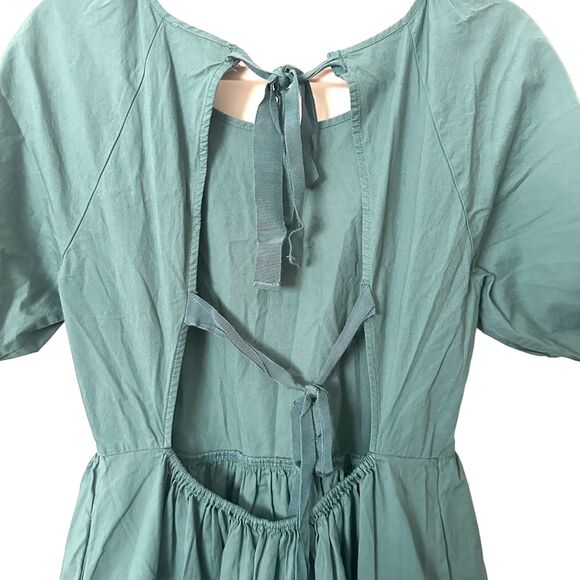 PETER SOM‎ Ruffled Puff Sleeve Mini Dress Sz 6 - Picture 5 of 7